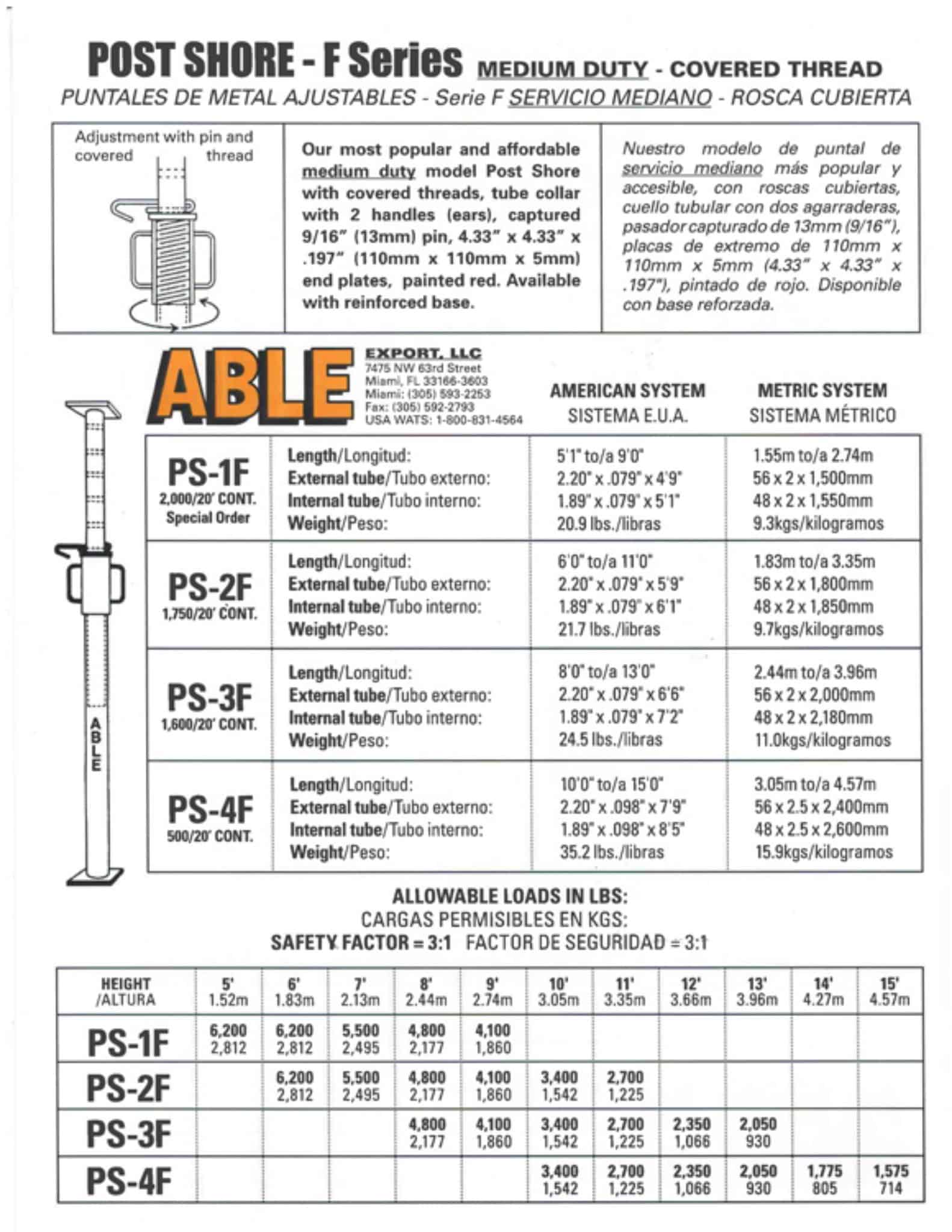 Post Shore Brochure – Medium Duty